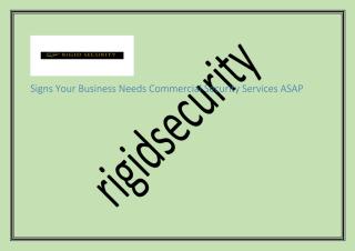 Signs Your Business Needs Commercial Security Services .pdf